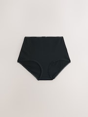 Black Cotton Rib Knickers 7 Pack - Image 3 of 10
