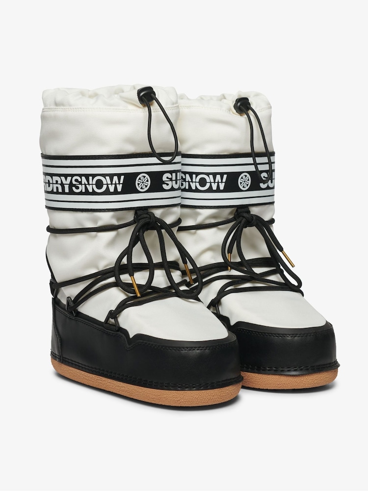 Superdry White Snow Boots - Image 3 of 7
