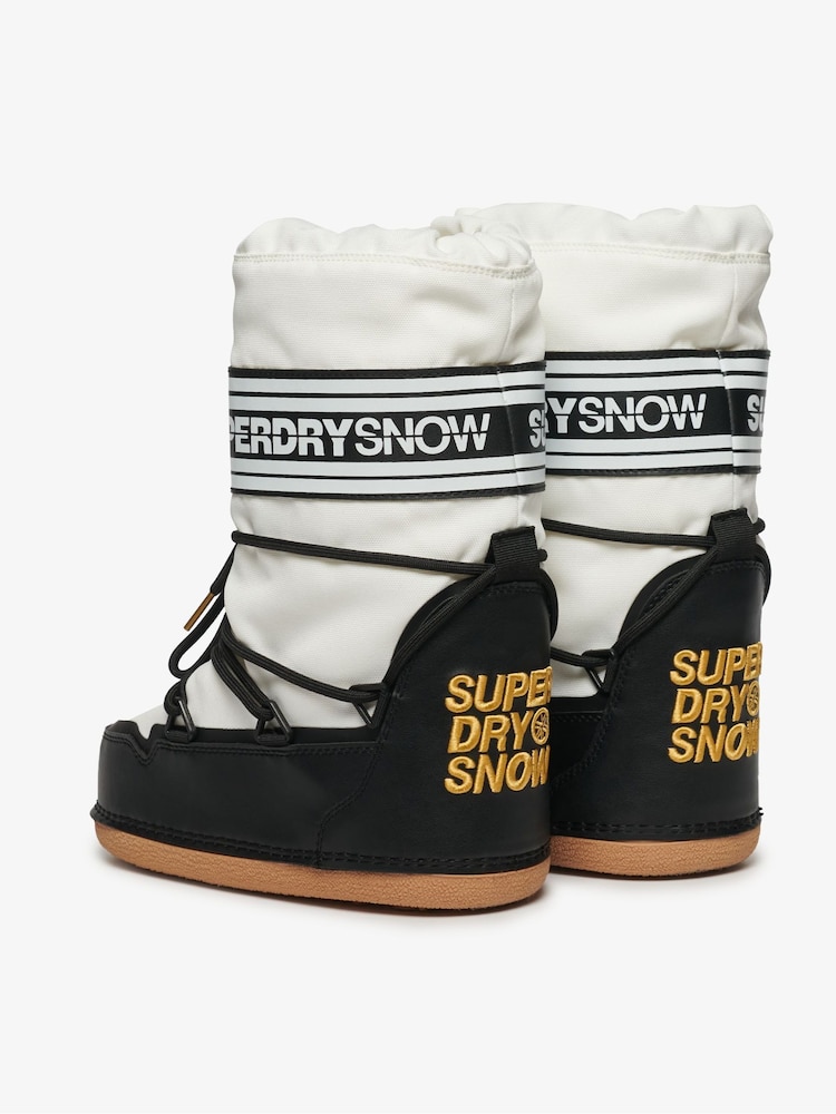 Superdry White Snow Boots - Image 4 of 7