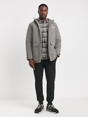 Snowdonia Grey Showerproof Padded Hooded Jacket - Image 1 of 5