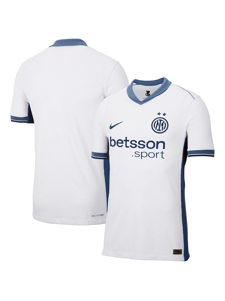 Nike White Dri-FIT Inter Milan Away Match Shirt 2024-25 - Image 1 of 3