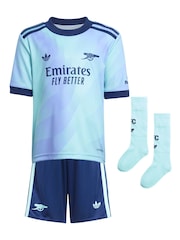 adidas Blue Arsenal Third Minikit Shirt 2024-25 - Image 2 of 3