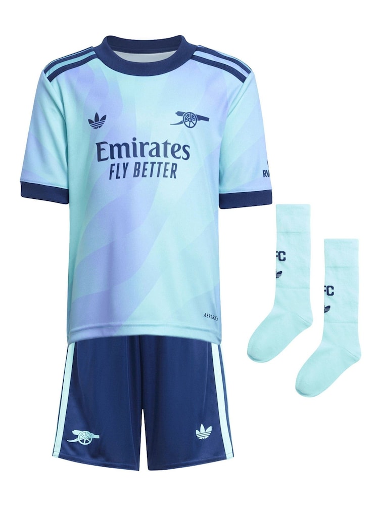 adidas Blue Arsenal Third Minikit Shirt 2024-25 - Image 2 of 3