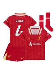 Nike Red Kids Liverpool Home Stadium Kit Shirt 2024-25 - Image 2 of 3