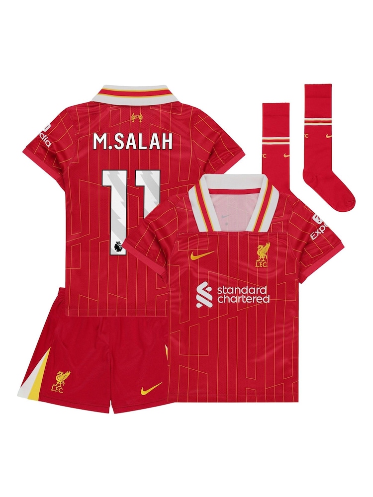 Nike Red Kids Liverpool Home Stadium Kit Shirt 2024-25 - Image 1 of 3