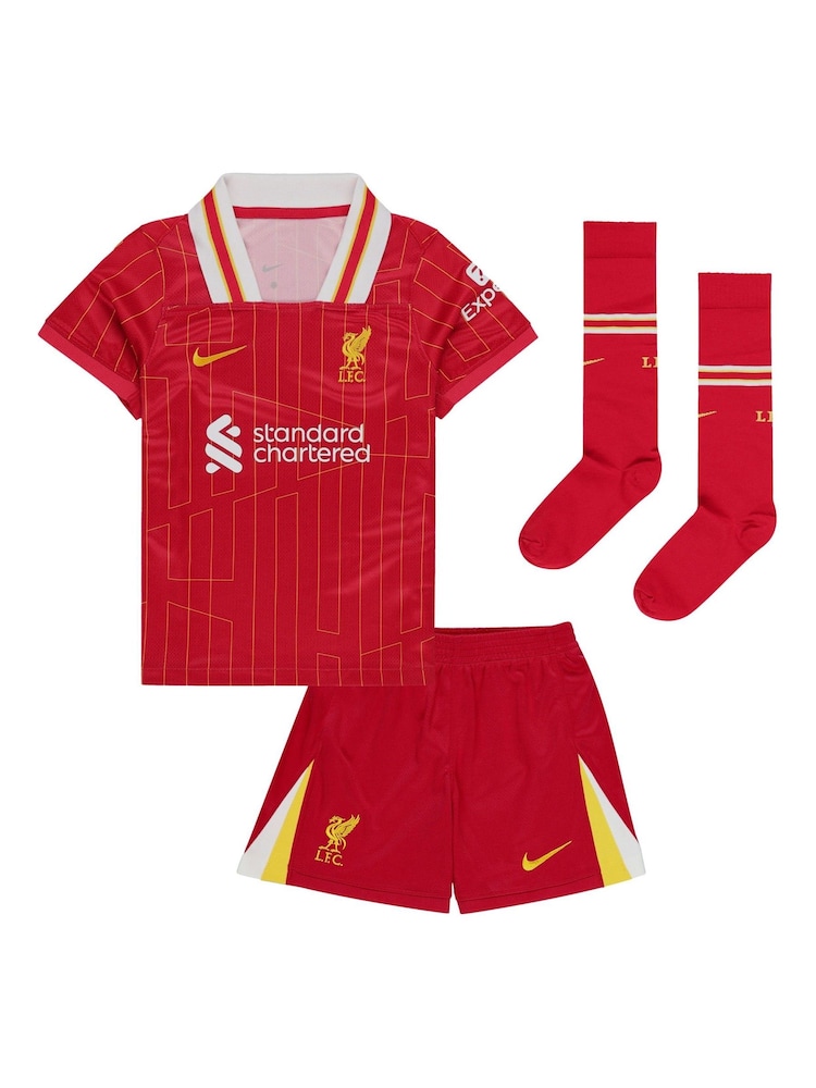 Nike Red Kids Liverpool Home Stadium Kit Shirt 2024-25 - Image 2 of 3