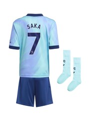 adidas Blue Arsenal Third Minikit Shirt 2024-25 - Image 3 of 3