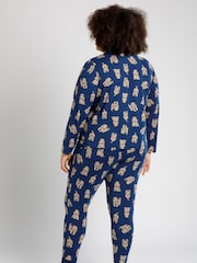 Pijama largo de cuello redondo estampado Cockapoo de Chelsea Peers - Imagen 5 de 5
