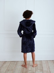 Chelsea Peers Blue Fleece Dressing Gown - Image 2 of 4