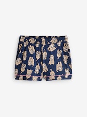 Chelsea Peers Blue Short Pyjamas Cockapoo Print Crewneck Long Pyjama Set - Image 3 of 3