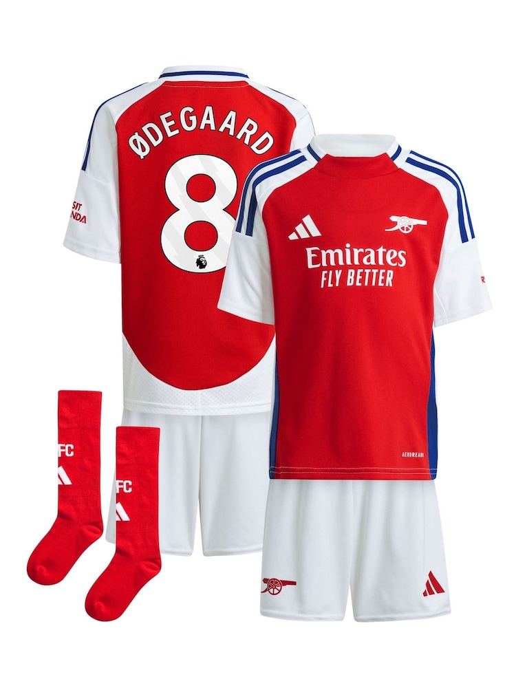 adidas Red Arsenal Home Minikit Shirt 2024-25 - Image 3 of 3