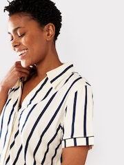 Chelsea Peers 100% Cotton Stripe Short Pyjamas Set - صورة 4 من 5
