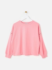 Oliver Bonas Broderie Drop Shoulder Hanorac - Imaginea 3 din 8