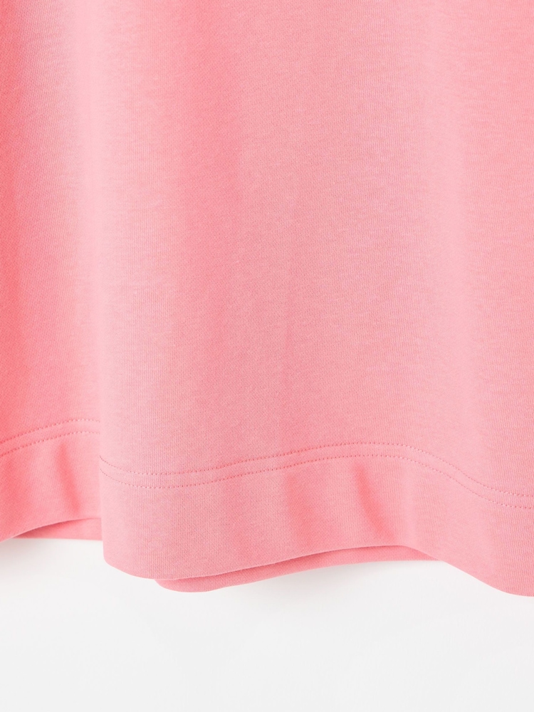 Oliver Bonas Pink Broderie Drop Shoulder Sweatshirt - Image 8 of 8 Oliver Bonas Pink Broderie Drop Shoulder Sweatshirt - Image 8 of 8