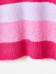 Oliver Bonas Purple Striped Knitted Jumper - Image 7 of 8