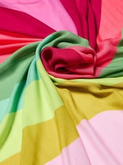 Oliver Bonas Natural Bright Wave Lightweight Scarf - Image 2 of 5