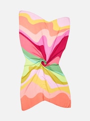 Oliver Bonas Natural Bright Wave Lightweight Scarf - Image 4 of 5