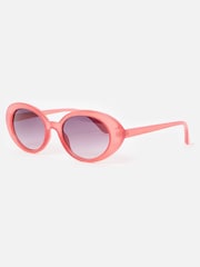Oliver Bonas Red Oval Sunglasses - Image 2 of 6