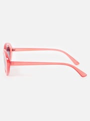 Oliver Bonas Red Oval Sunglasses - Image 3 of 6