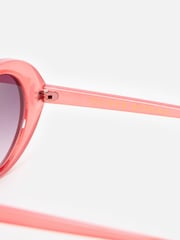 Oliver Bonas Red Oval Sunglasses - Image 5 of 6