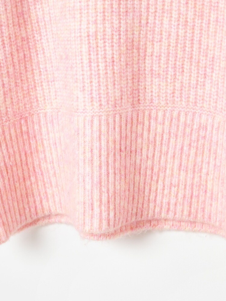 Oliver Bonas Pink Fluffy Roll Neck Knitted Jumper - Image 8 of 8 Oliver Bonas Pink Fluffy Roll Neck Knitted Jumper - Image 8 of 8