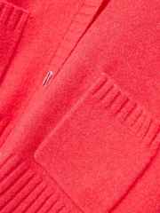 Oliver Bonas Red Coral Pink Knitted Cardigan - Image 6 of 7