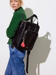 Oliver Bonas Black Mami Laptop Backpack - Image 7 of 7