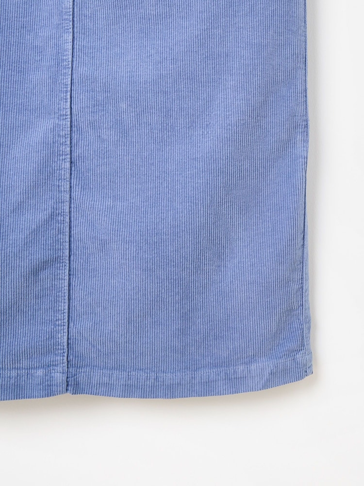 Oliver Bonas Blue Corduroy Midi Skirt - Image 7 of 7