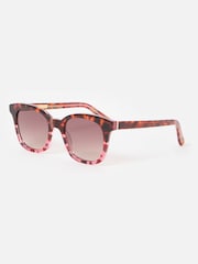 Oliver Bonas Faux Tortoiseshell Square Acetate Sunglasses - Image 5 of 6