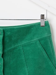 Oliver Bonas Green Corduroy Mini Skirt - Image 5 of 8
