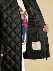 Preto - Casaco acolchoado de diamante à prova de banho Joules Braemar Luxe - Imagem 10 de 12