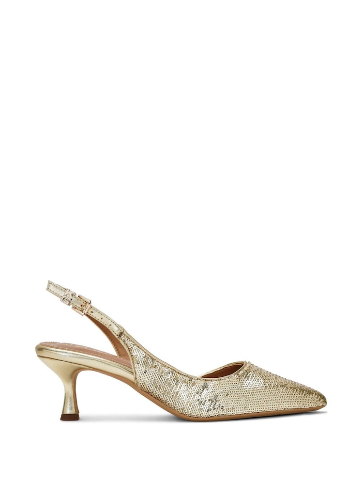 Dourado - Kg Kurt Geiger Aria Low2 Shoes - Imagem 1 de 5