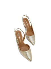 Dourado - Kg Kurt Geiger Aria Low2 Shoes - Imagem 2 de 5