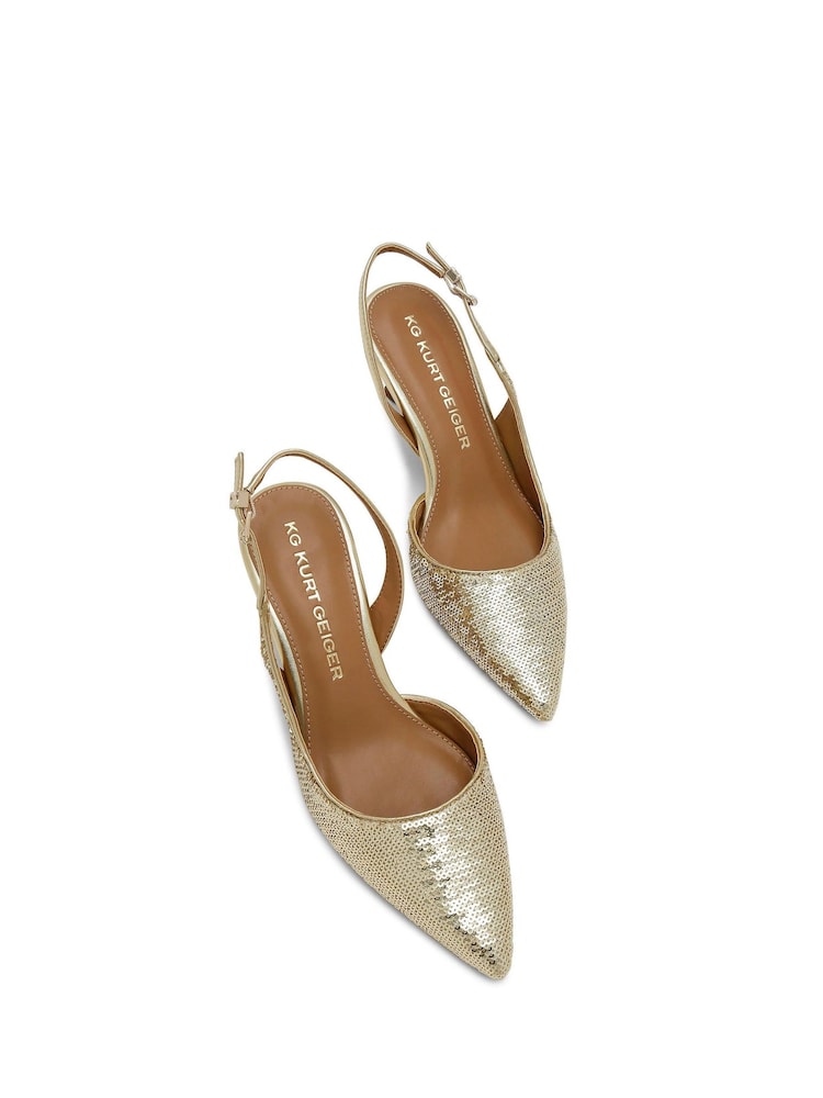 Dourado - Kg Kurt Geiger Aria Low2 Shoes - Imagem 2 de 5