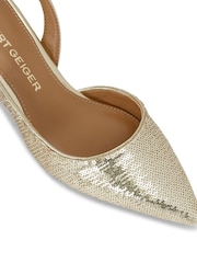 Dourado - Kg Kurt Geiger Aria Low2 Shoes - Imagem 4 de 5