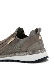 Carvela Pace Zip Knit Bronze Trainers - Image 5 of 5