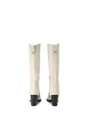 Carvela Cream Reign Boots - Image 3 of 5