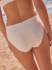 Cream High Leg Bikini Bottoms - Image 3 of 9