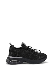 Carvela Cosmic Bubble Jewel Black Trainers - Image 2 of 5