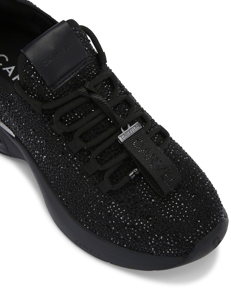 Carvela Cosmic Bubble Jewel Black Trainers - Image 5 of 5