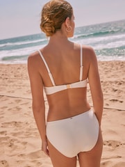Cream Floral 3D Wired Non Padded Bikini Top - Image 7 of 11