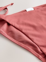 Rose Pink Tie Side Bikini Bottoms - Image 7 of 9
