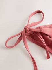 Rose Pink Tie Side Bikini Bottoms - Image 8 of 9