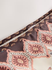 Chocolate Brown Woodblock High Leg Bikini Bottoms - Image 7 of 8