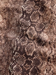 Brown Snake Print Tummy Control Period Scoop Swimsuit - Image 8 of 8