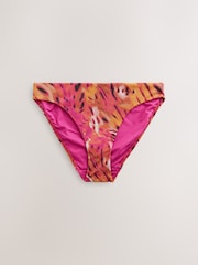 Pink/Orange Metallic - Calças de biquíni estampadas - Imagem 1 de 3