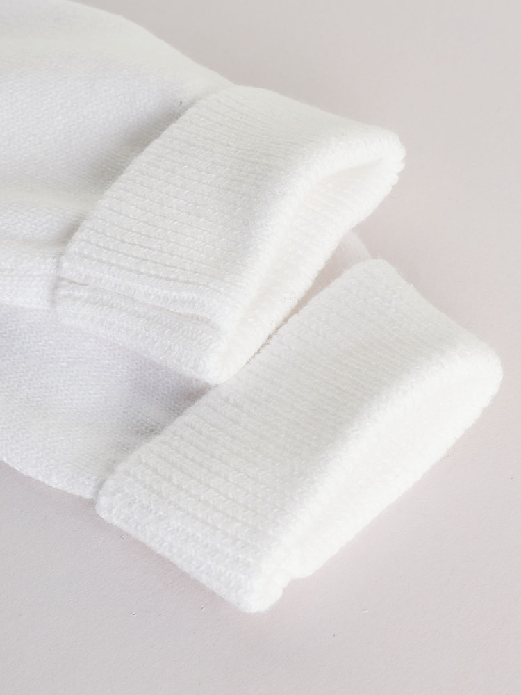 White Baby 100% Cottton Knitted Jumper and Leggings Set (0-12mths) - Image 10 of 10