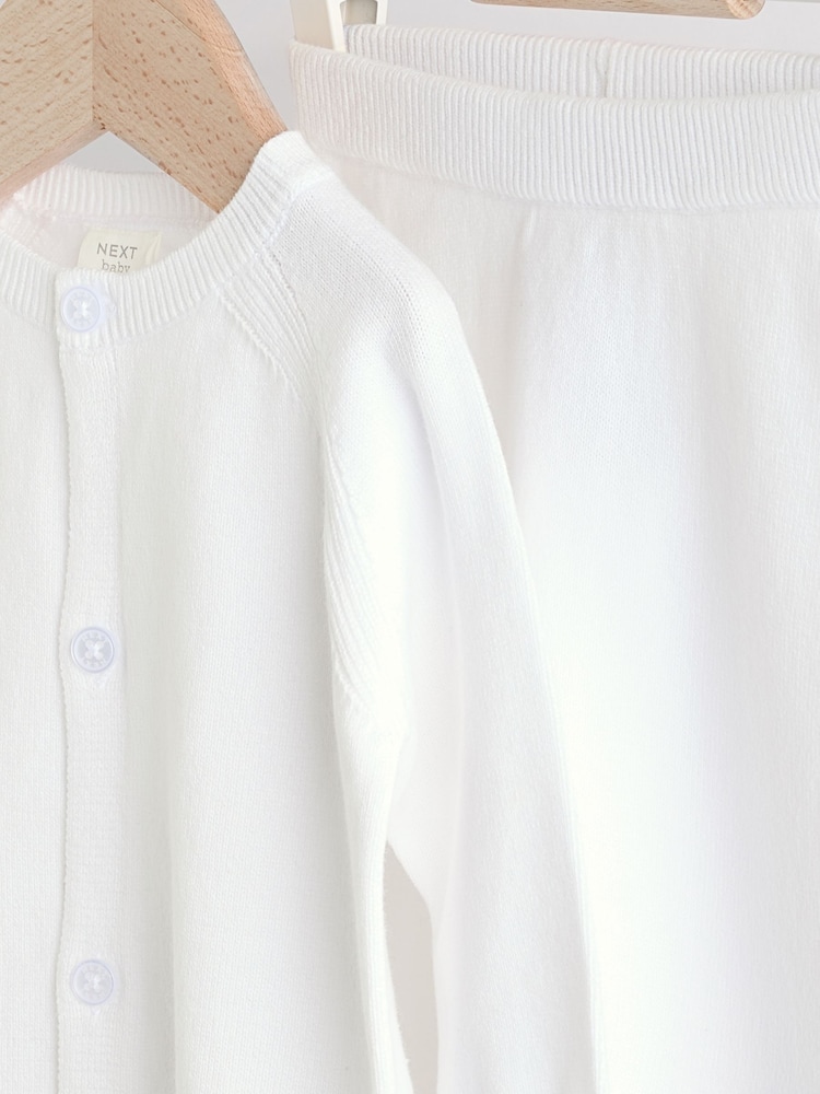Blanco - Baby 100% Cottton Knitted Jumper and Leggings Set (0-12mths) - Image 7 of 10