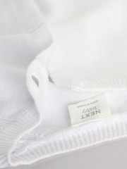 White Baby 100% Cottton Knitted Jumper and Leggings Set (0-12mths) - Image 8 of 10