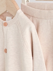 Neutral Baby 100% Cottton Knitted Jumper and Leggings Set (0-12mths) - Image 7 of 14